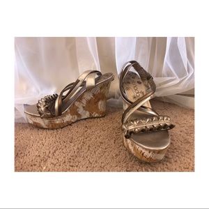 Metallic Wedge Shoes